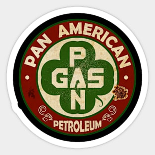 Vintage Petrol Clover Sign Sticker